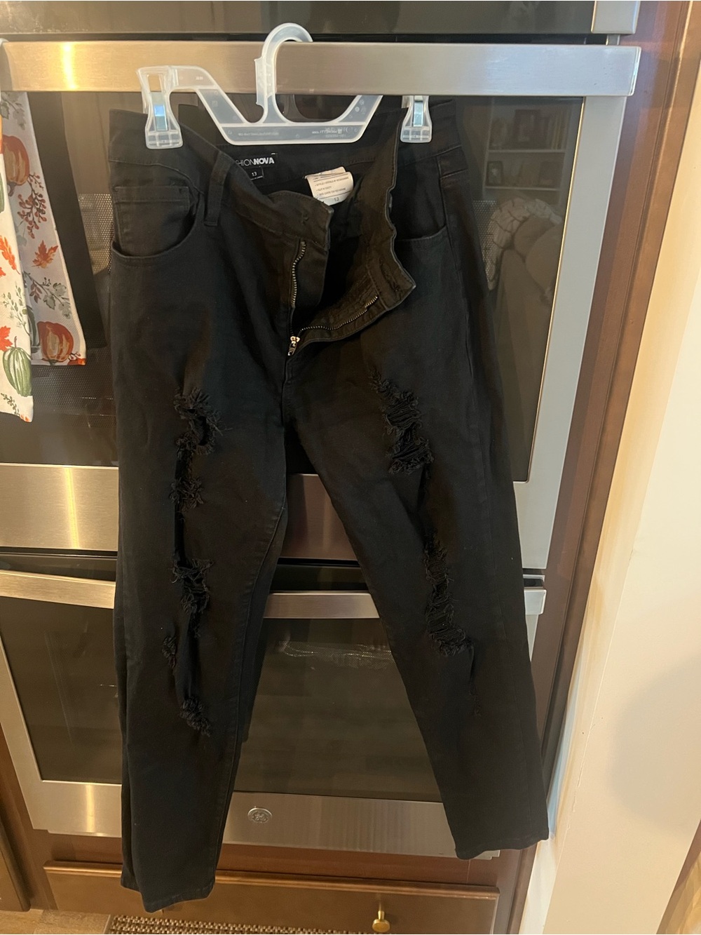 a new day Black Ripped Skinny Jeans